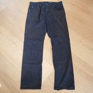 Adriano Goldschmied Everett Slim Straight Pants Mens Fits 36x32 Black Dark Wash
